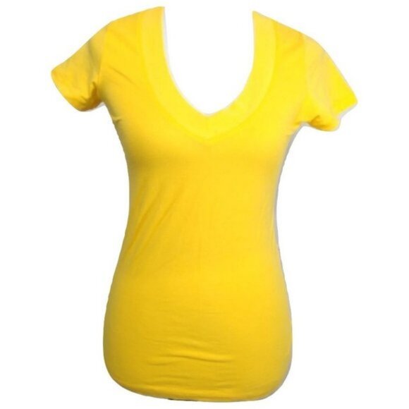 NEW AMBIANCE Yellow Knitted Top Size L - Picture 1 of 7